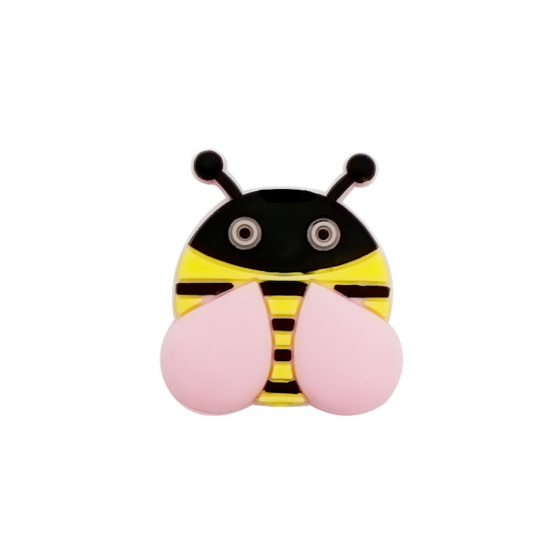 Wholesale 10pcs/pack Drop Glue Bee Silicone Beads